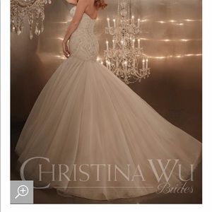 Christina Wu drop waist wedding gown (CWB15575)